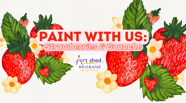 Paint with us! Strawberries and Gouache