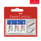 Faber-Castell PVC Free Eraser for Pencil and Ink Pack of 3