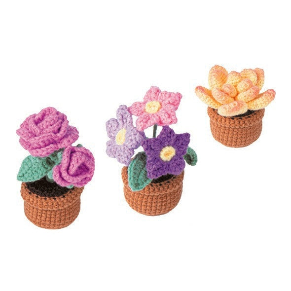 Cozy Craft Crochet Kit - Potted Plant image 2