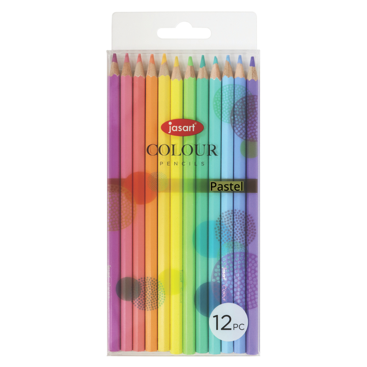 Jasart Coloured Pencil Trend Set of 12 - Pastel (FSC 100%)