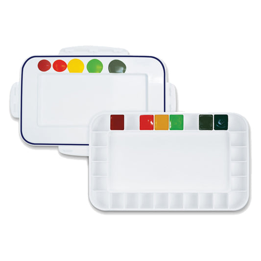 Mijello Airtight Acrylic/Oil/Gouache Palette 28 Well Default Title