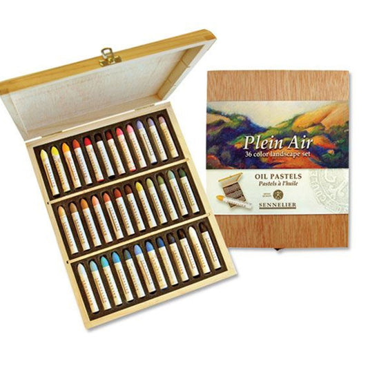 Sennelier Oil Pastels Set of 36 - Landscape - wooden box Default Title
