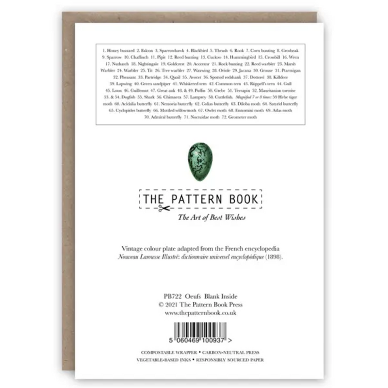 Pattern Book Gift Card - Oeufs
