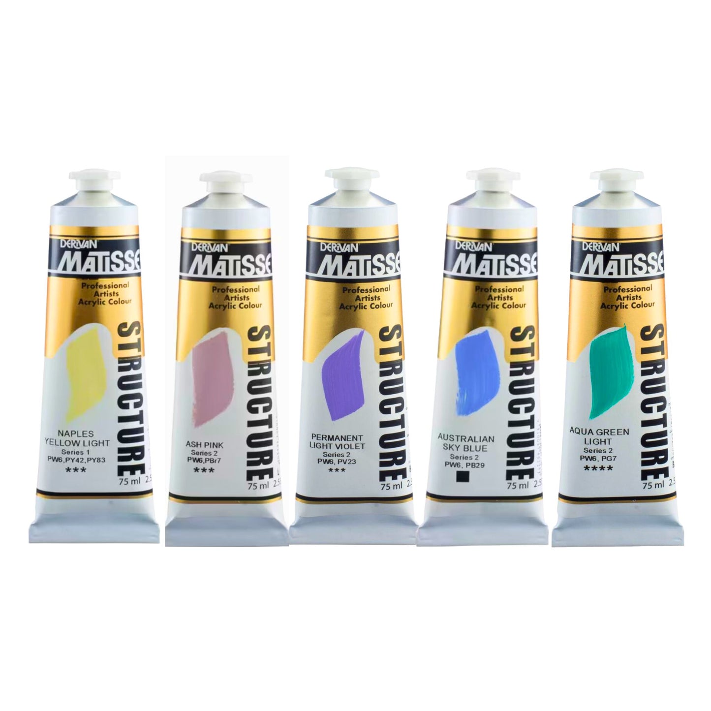 MATISSE STRUCTURE PERFECT PASTELS SET 5 x 75ml image 3