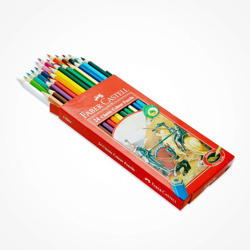 Faber-Castell Classic Colour Pencils Pack of 24