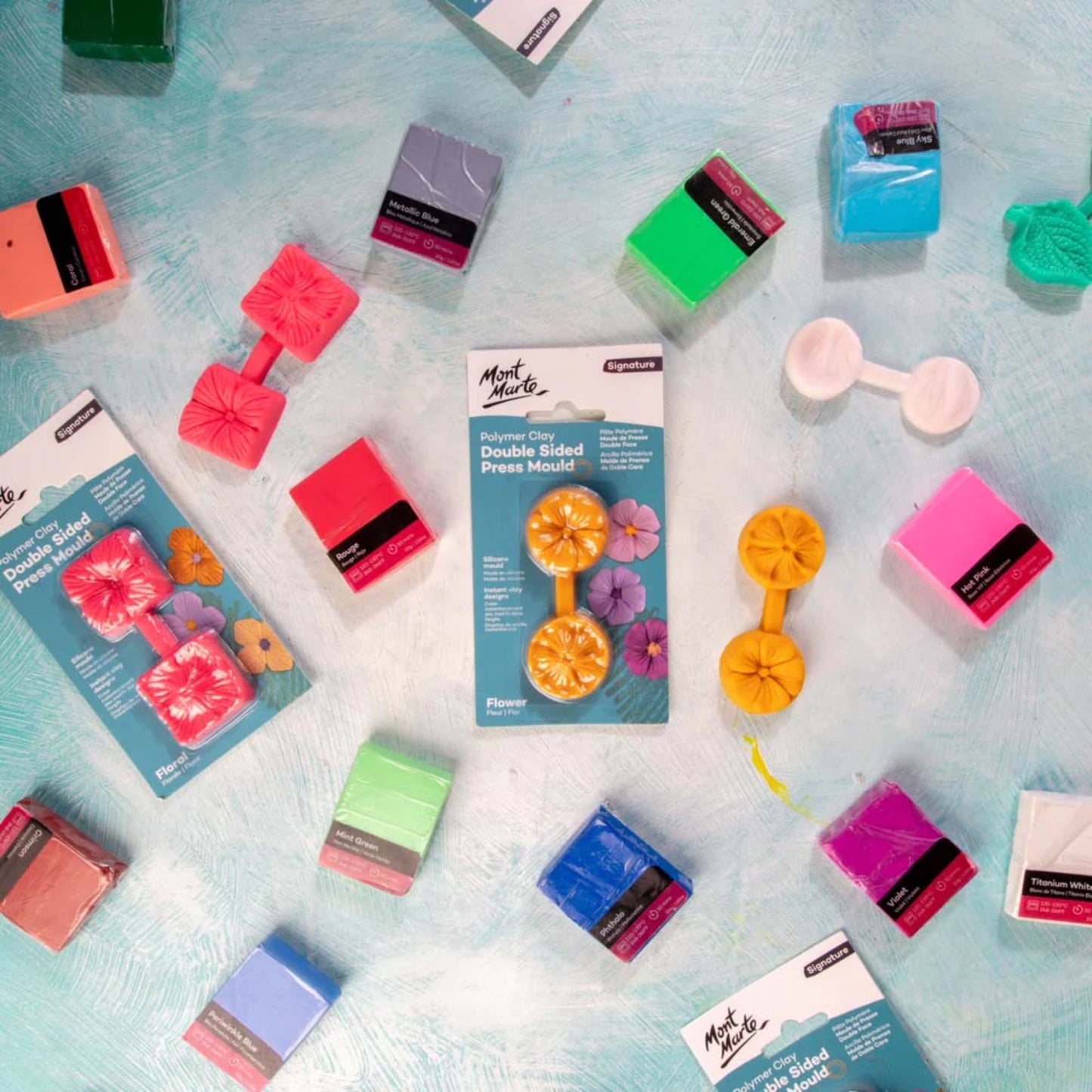 Mont Marte Polymer Press Mould - Flower image 8