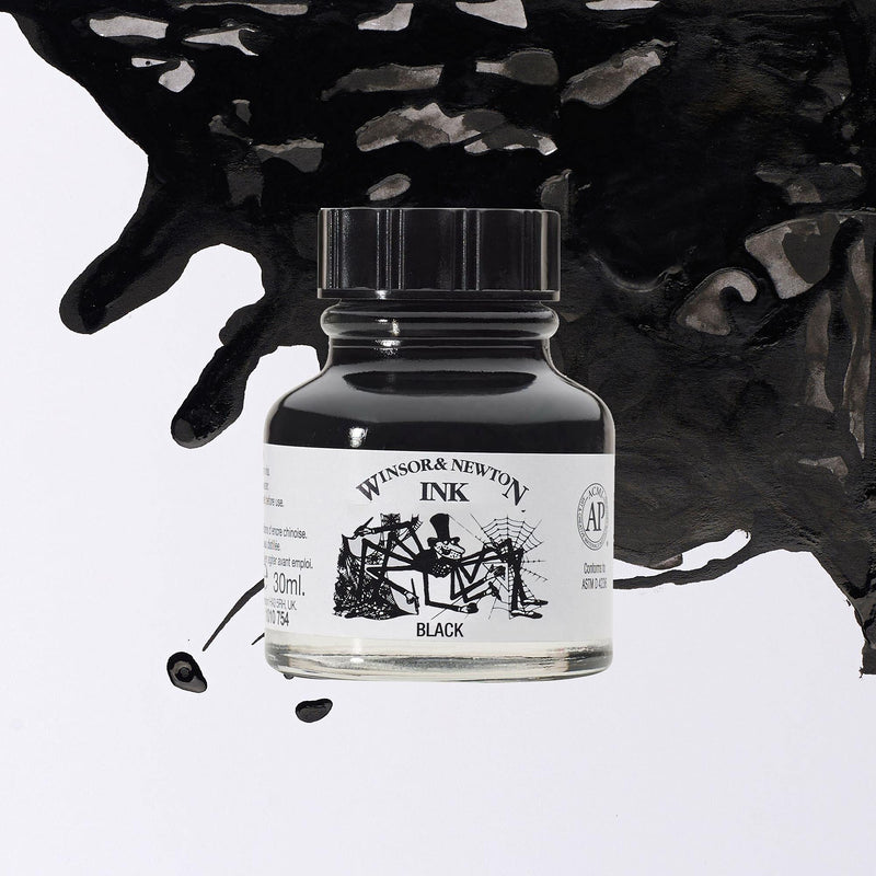 Winsor and Newton Black Indian Ink 951 without dropper 30ml