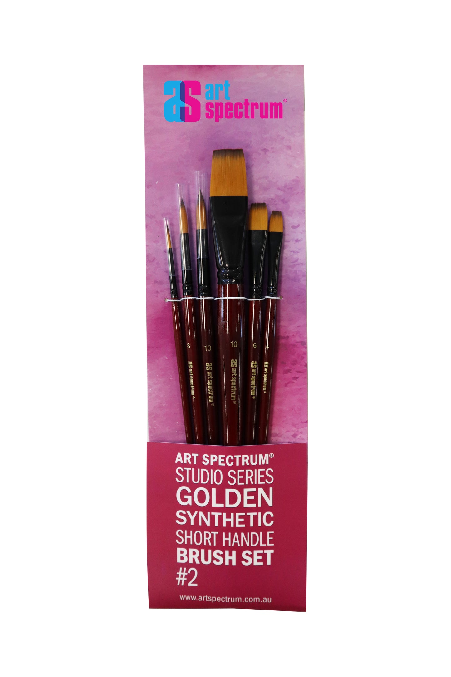 Art Spectrum Golden Synthetic Brush Set No.2 Short Handle Default Title