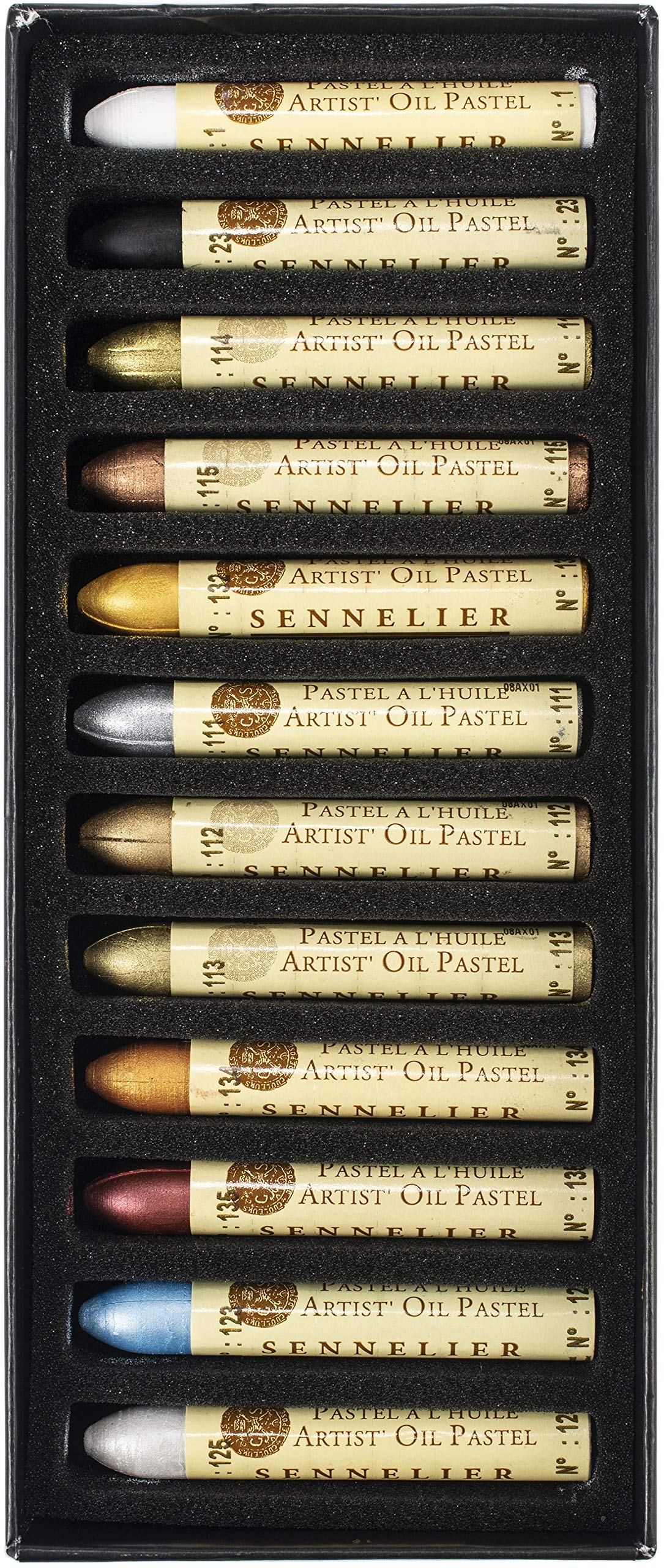 Sennelier Oil Pastels Assorted Box of 12 Iridescent Colours image 2