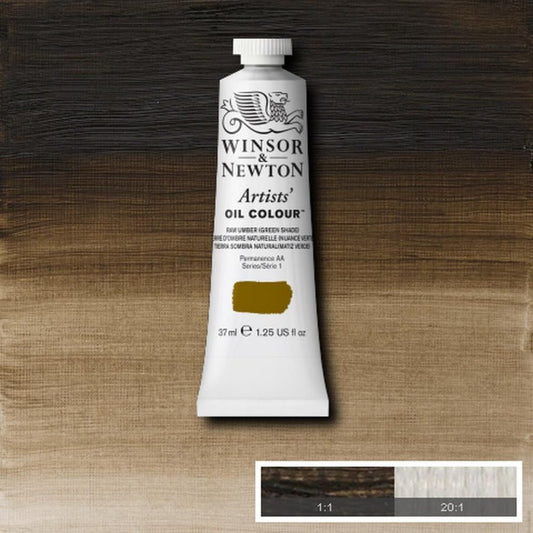 Winsor and Newton Artists Oil Colour 37ml S1 Raw Umber - Green Shade