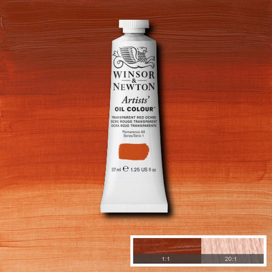 Winsor and Newton Artists Oil Colour 37ml S1 Transparent Red Ochre