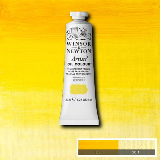 Winsor and Newton Artists Oil Colour 37ml S4 Transparent Yellow