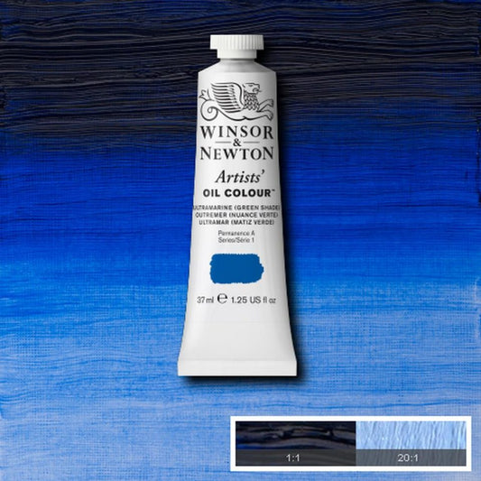 Winsor and Newton Artists Oil Colour 37ml S1 Ultramarine - Green Shade