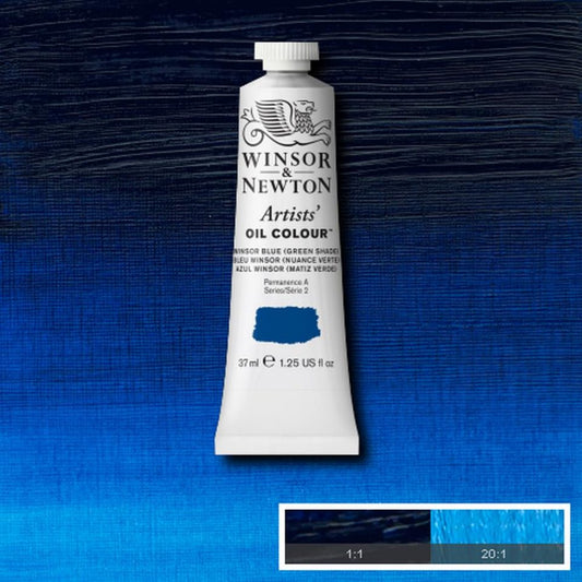 Winsor and Newton Artists Oil Colour 37ml S2 Winsor Blue - Green Shade