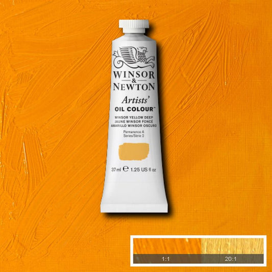 Winsor and Newton Artists Oil Colour 37ml S2 Winsor Yellow Deep