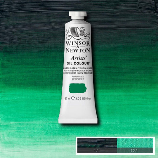Winsor and Newton Artists Oil Colour 37ml S2 Winsor Green - Yellow Shade
