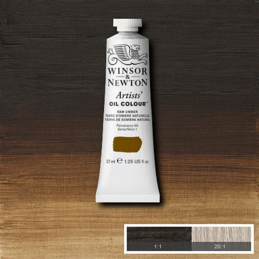 Winsor and Newton Artists Oil Colour 37ml S1 Raw Umber