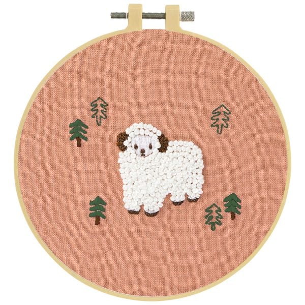 Make It Embroidery Kit 15cm Sheep