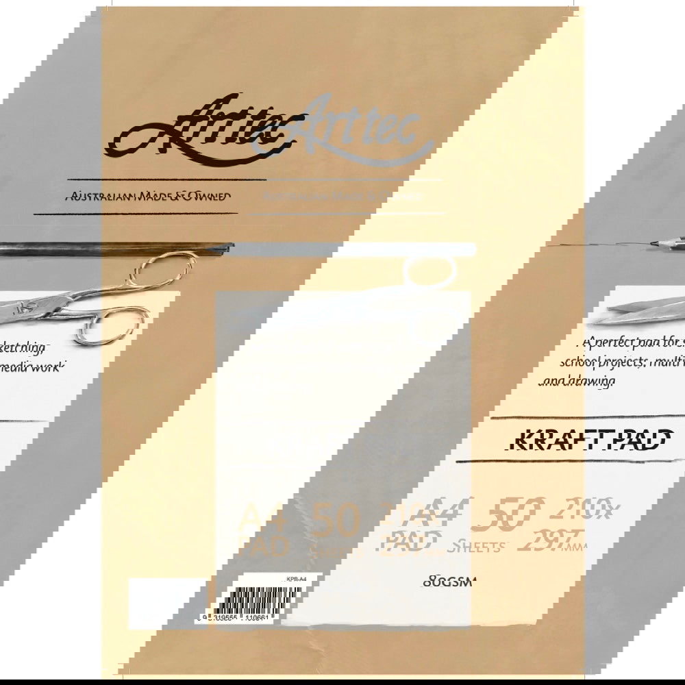ARTTEC KRAFT PAD 80gsm 50 SHEETS A4