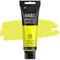 Photo of Liquitex BASICS Acrylic 118ml in colour FLUORO YELLOW, sold by Art Shed Brisbane.