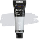 Photo of Liquitex BASICS Acrylic 118ml in colour Silver, sold by Art Shed Brisbane.