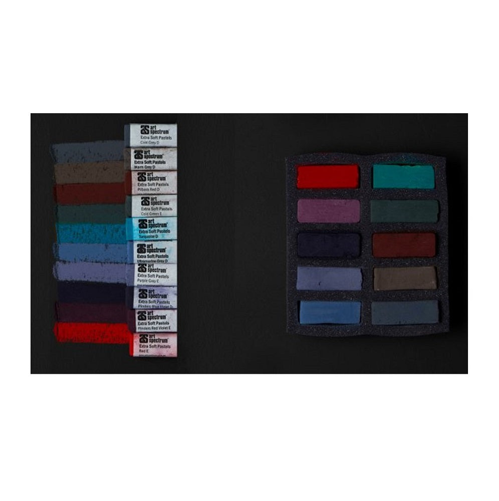 AS Extra Soft Square Pastels Box of 10 - Darks image 5