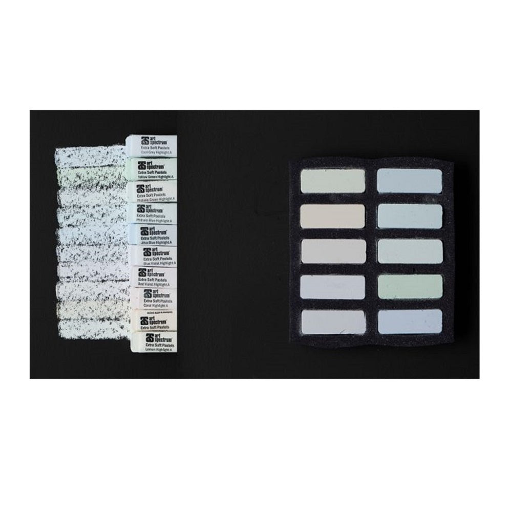 AS Extra Soft Square Pastels Box of 10 - Highlights image 2