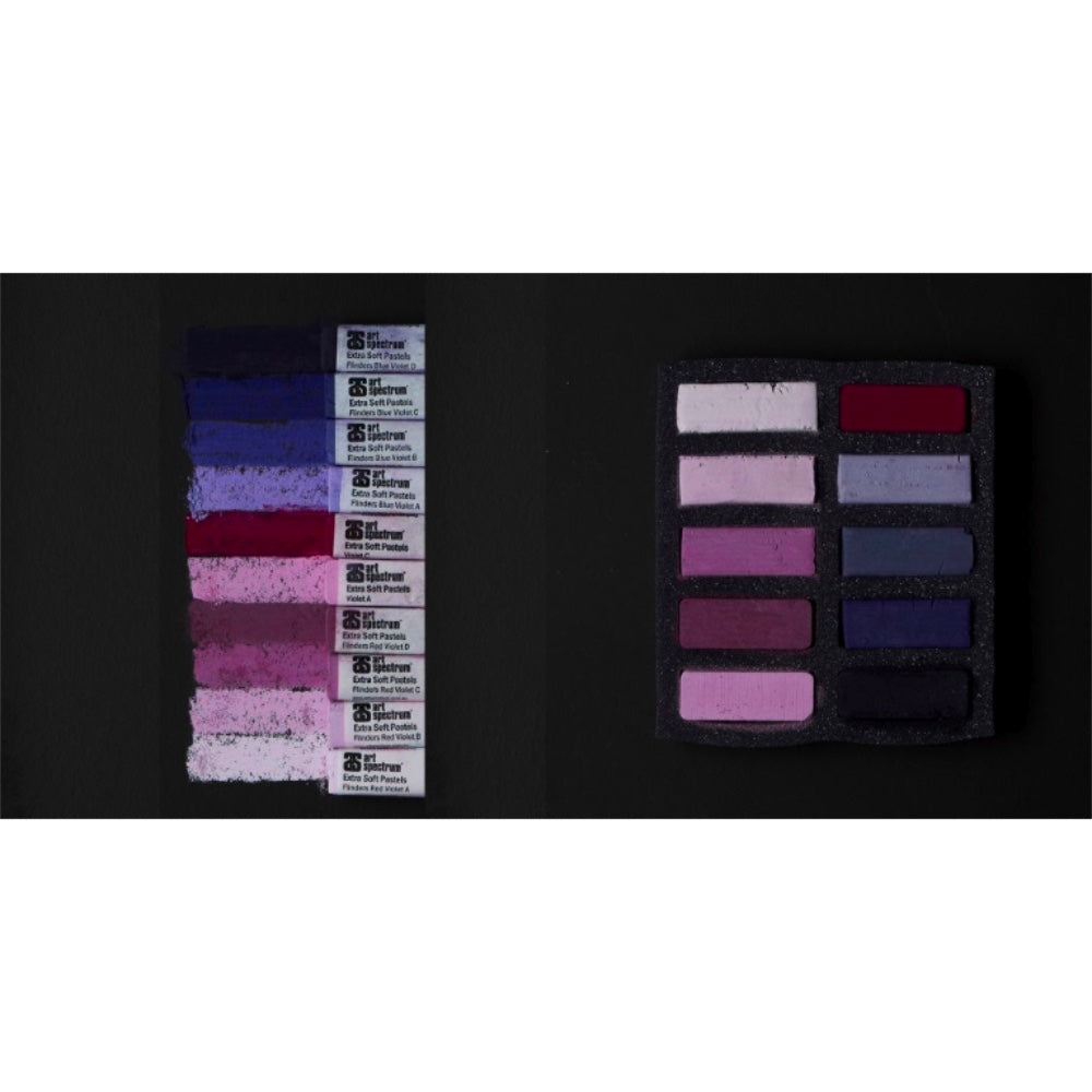 AS Extra Soft Square Pastels Box of 10 - Violets image 3