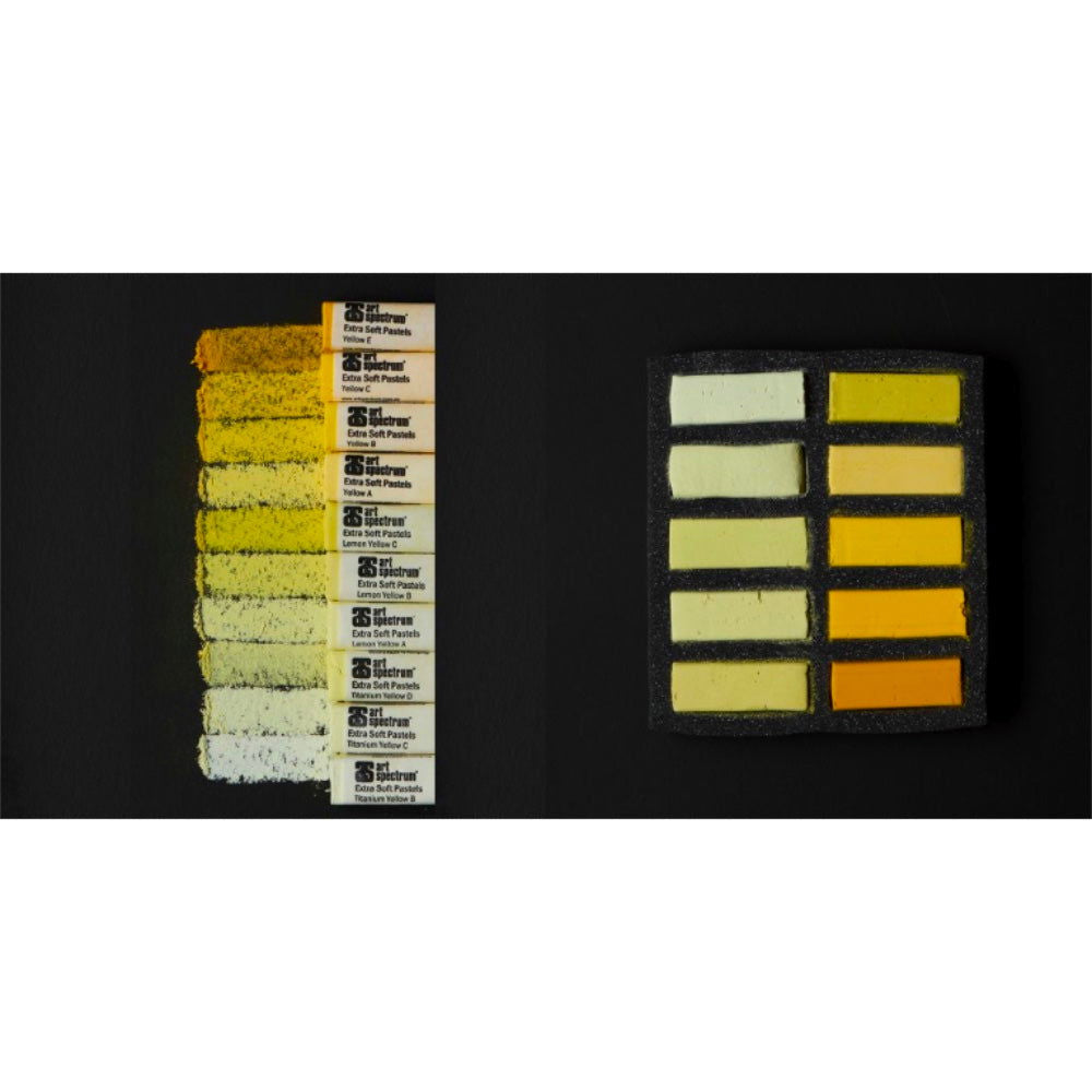 AS Extra Soft Square Pastels Box of 10 - Yellows image 3