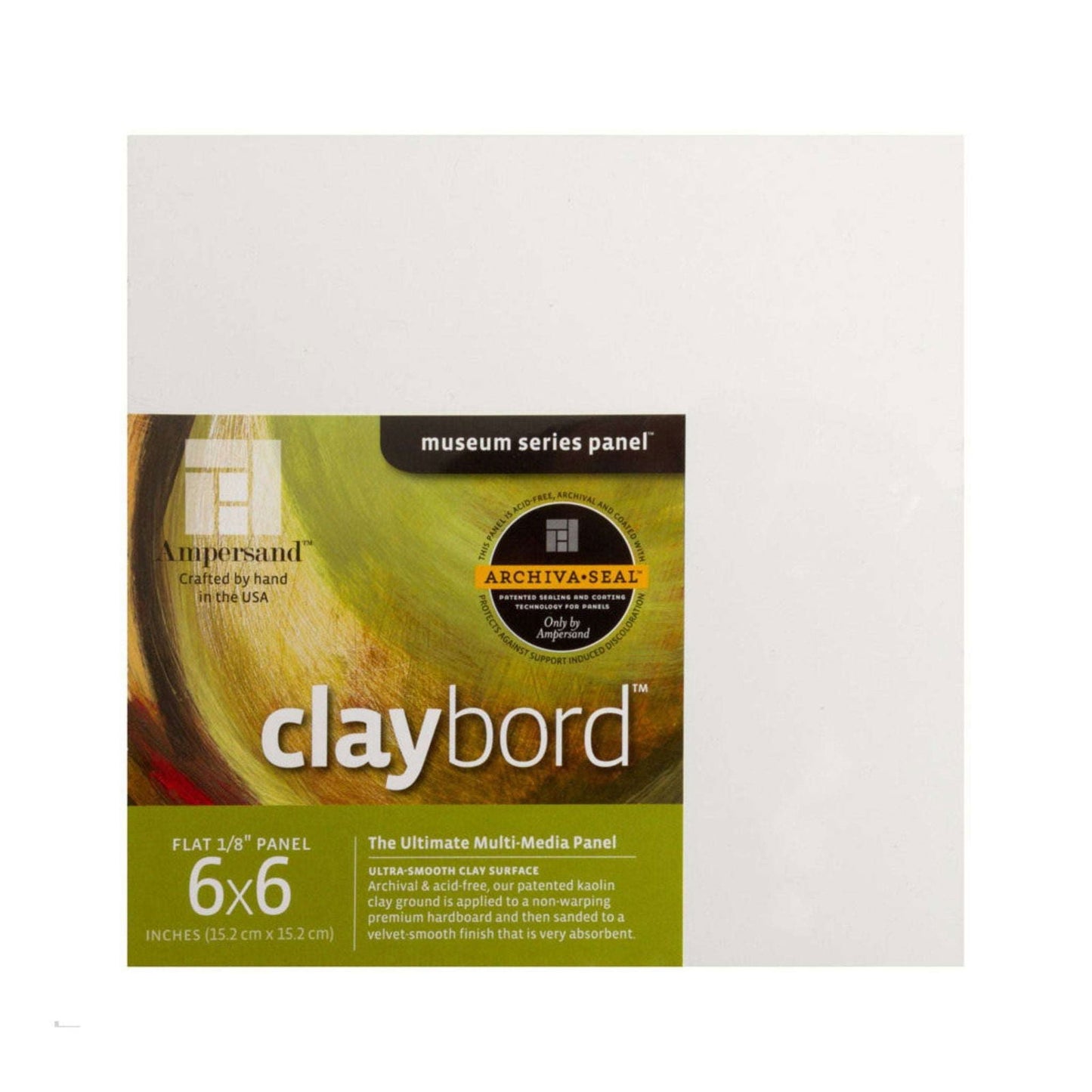 Ampersand Claybord Panel 6x6 inch Pack of 4