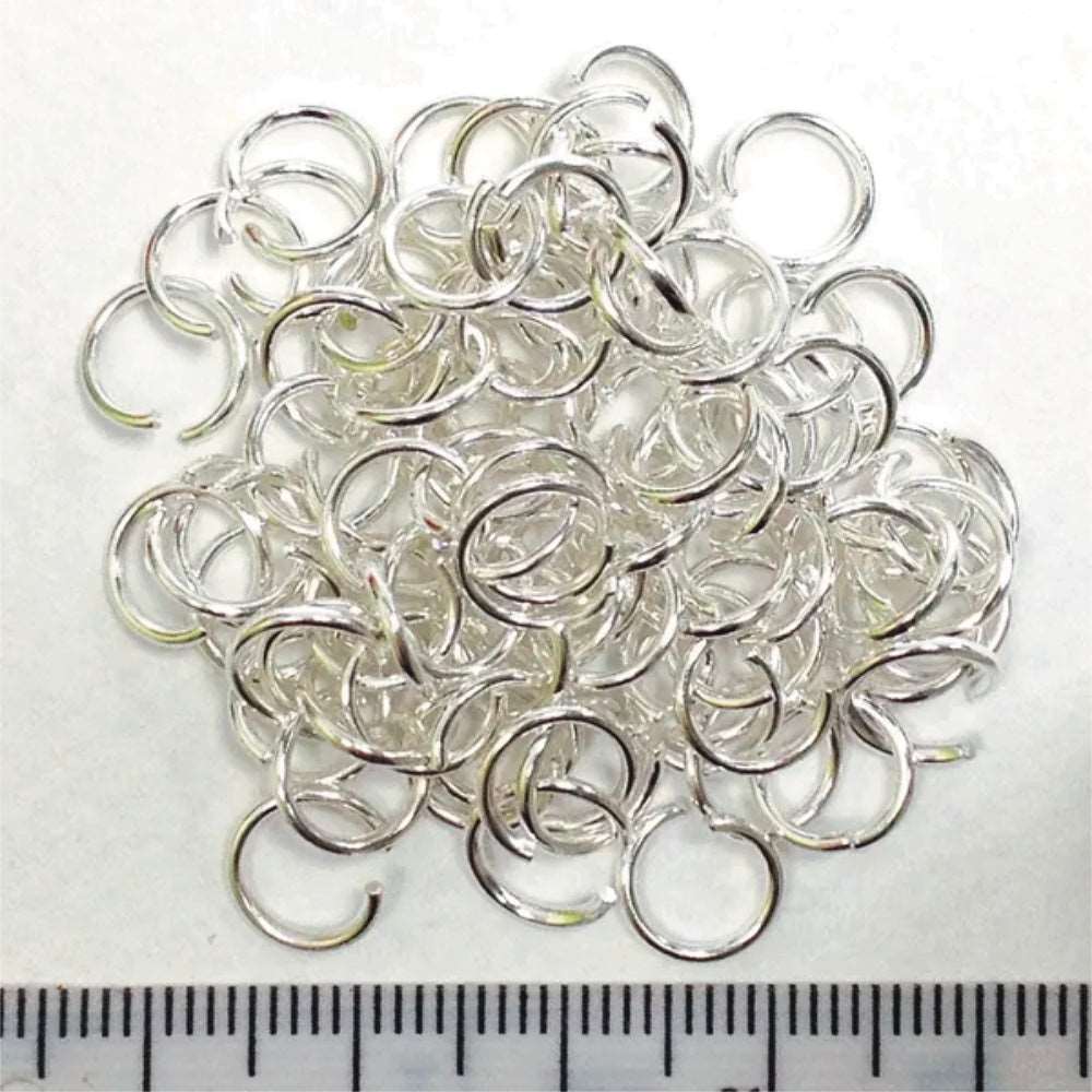 Arbee Jump Rings 8mm Silver 3gms Default Title