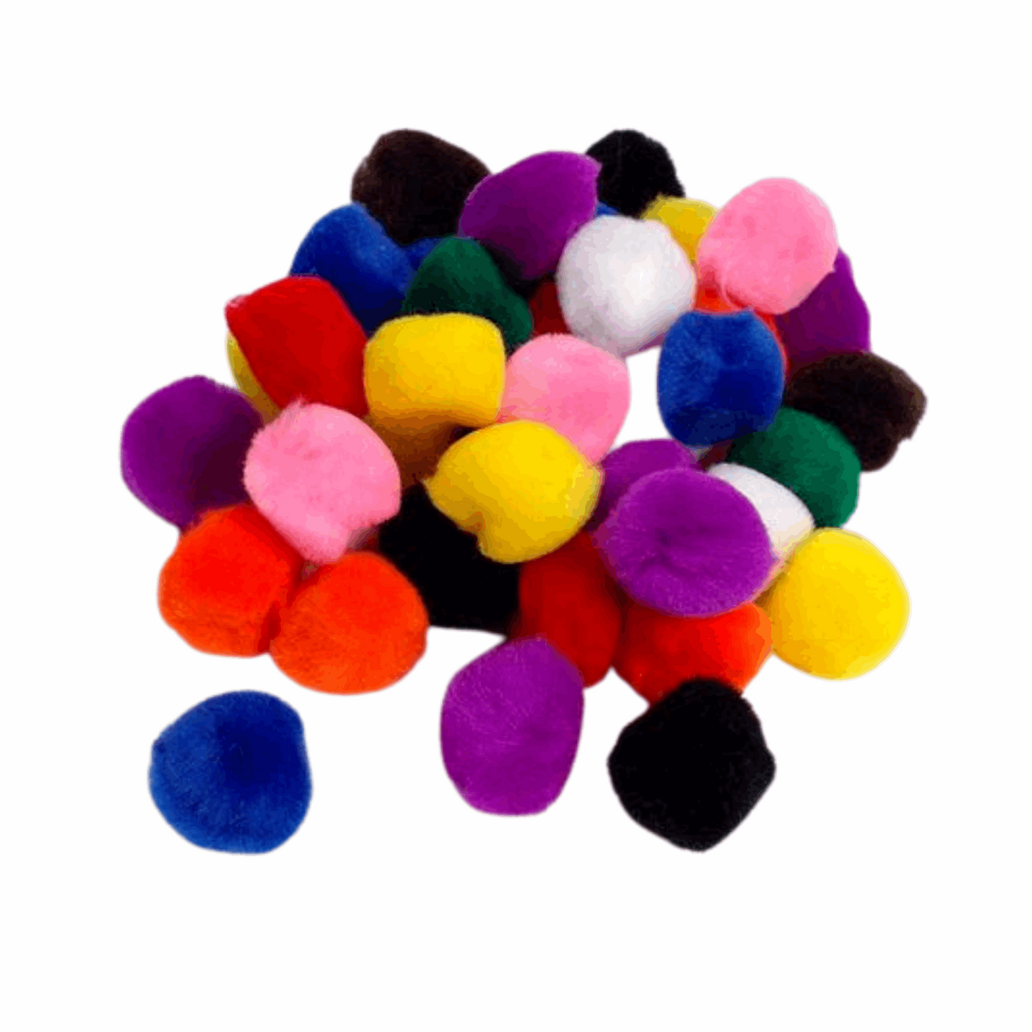 Arbee Pom Poms 18mm Bright Mix Pkt 40 Default Title