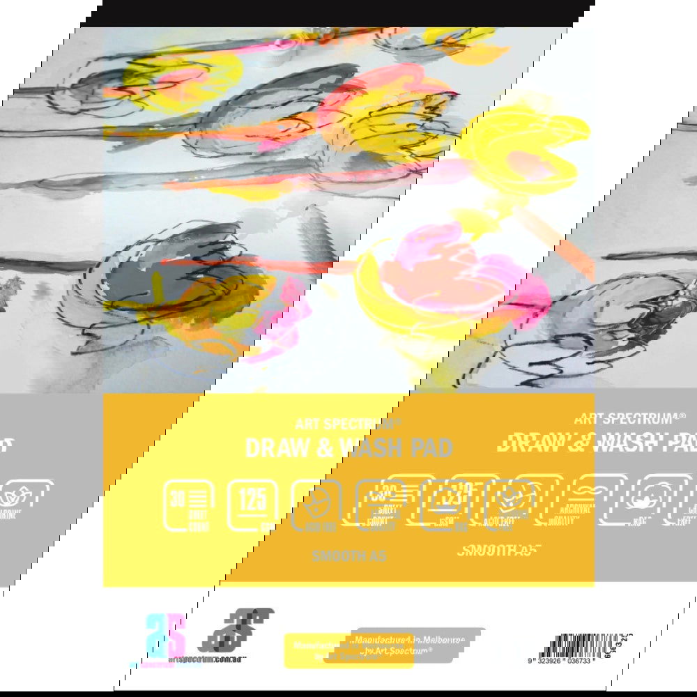 Art Spectrum Draw and Wash Pad 125gsm Smooth A5