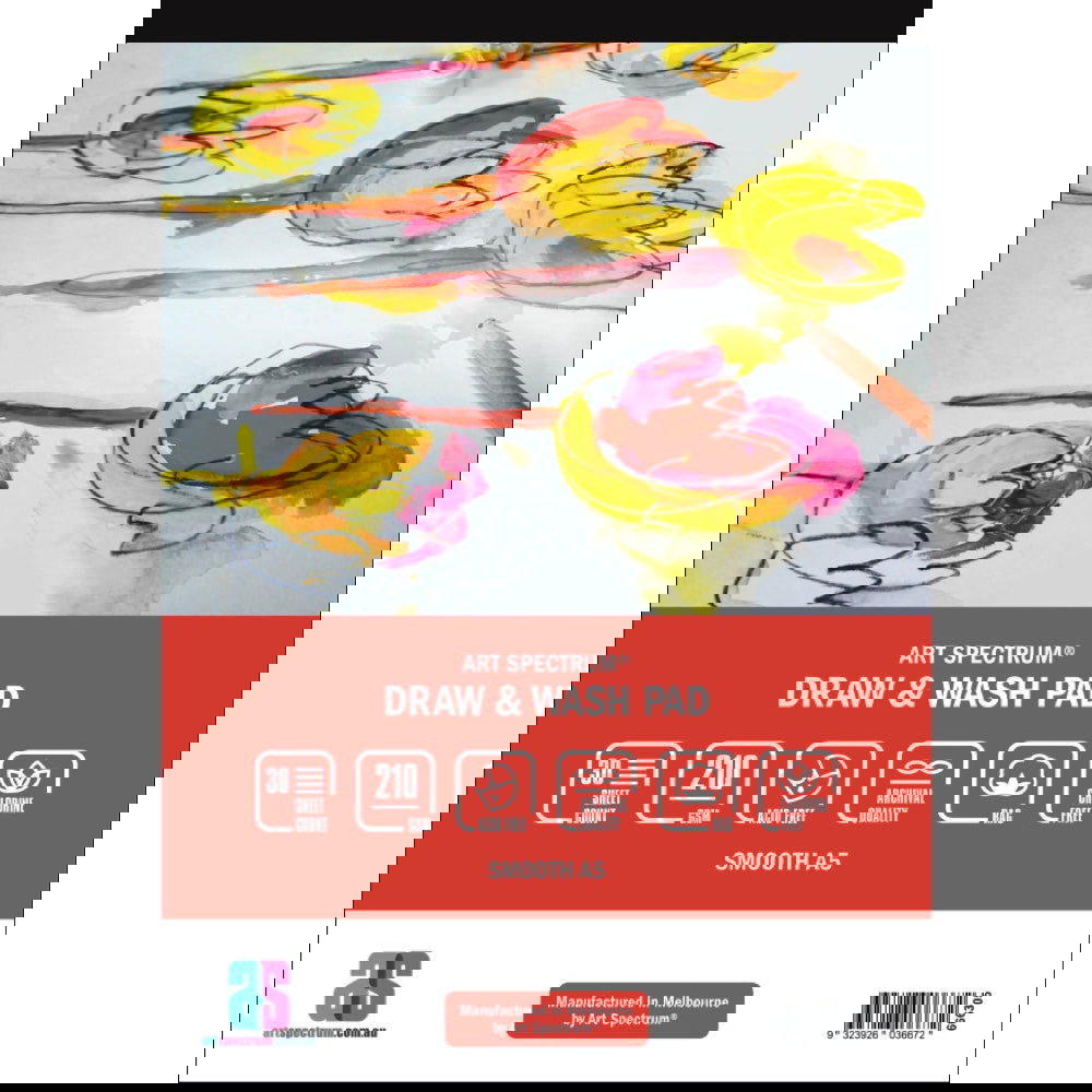 Art Spectrum Draw and Wash Pad 210gsm Smooth A5