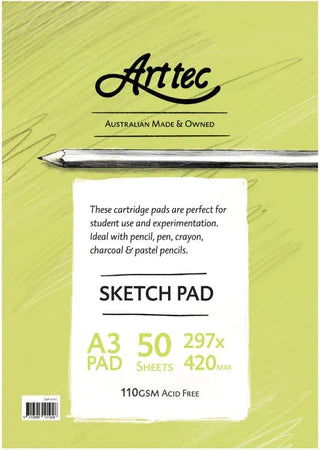 Arttec Cartridge Sketch Pad 110gsm 50sht A3