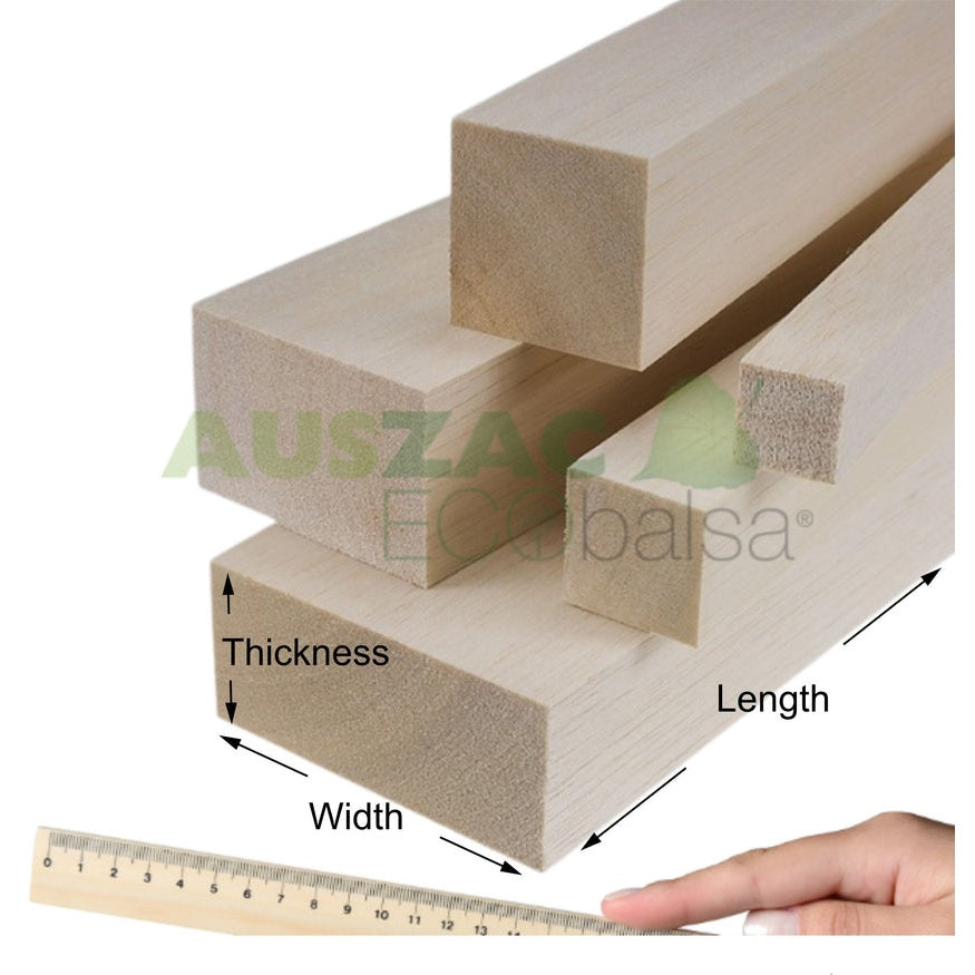 Auszac Balsa Block - 40x75x915mm image 1
