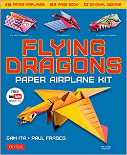 Book - Flying Dragons Paper Airplane Kit image 1
