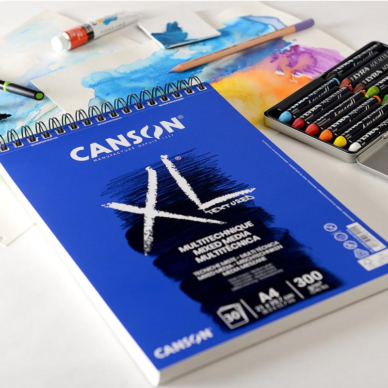 Canson XL Fluid Mixed Media Pad - 7 x 10, 30 Sheets