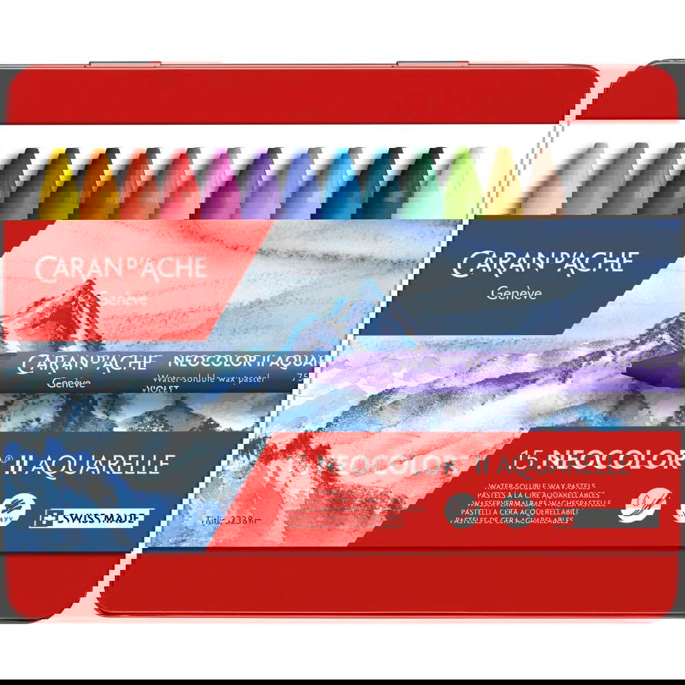 Caran DAche NEOCOLOR II Water Soluble Wax Pastel x 15 image 2
