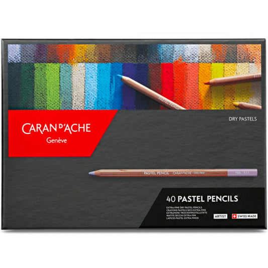 Caran DAche Pastel Pencils Assorted box of 40 Default Title
