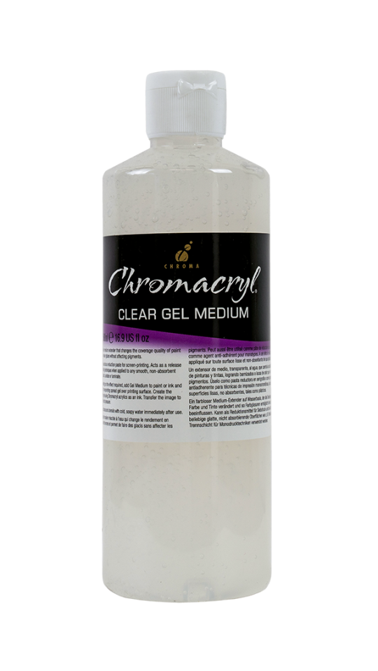 Chromacryl 500ml Clear Gel Medium