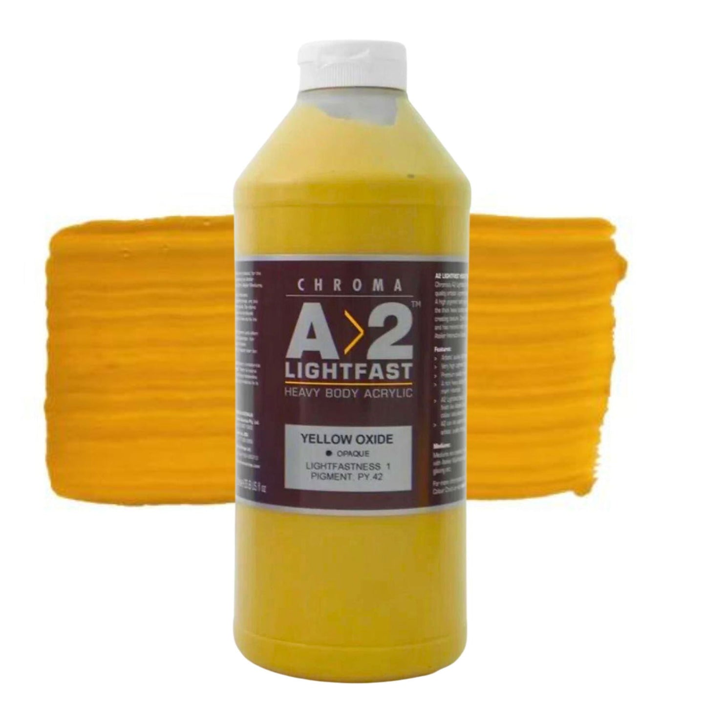 Chroma A2 Acrylic 1 Litre Yellow Oxide