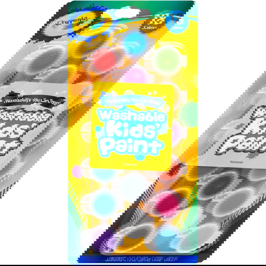 Crayola 18 Kids Washable Poster Paints Default Title