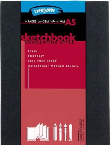 DERIVAN CONCERTINA SKETCHBOOK A5 image 2