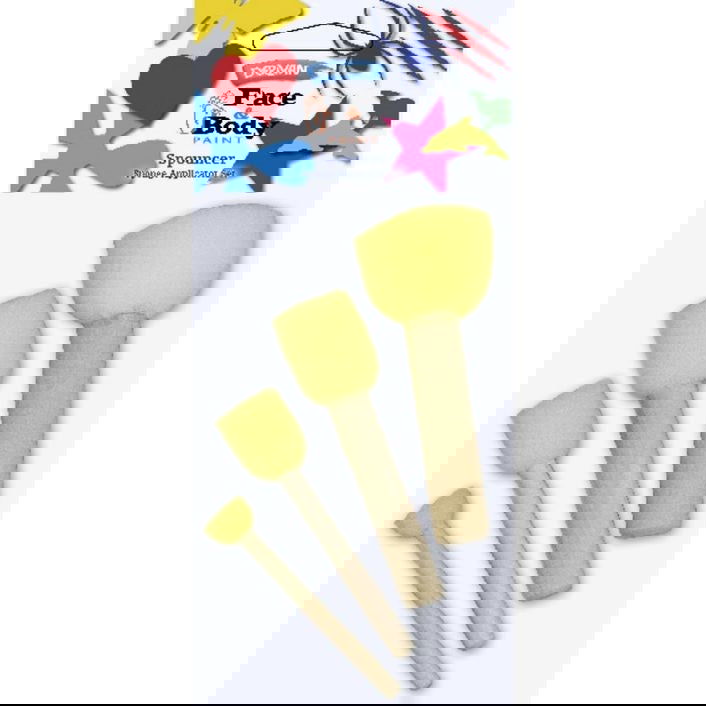 DERIVAN FACE PAINT SPOUNCER SET 4 piece Default Title