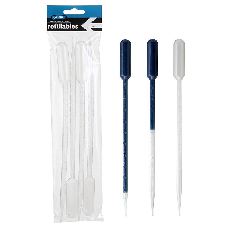 DERIVAN REFILLABLES 4 x Plastic Pipettes 10ml