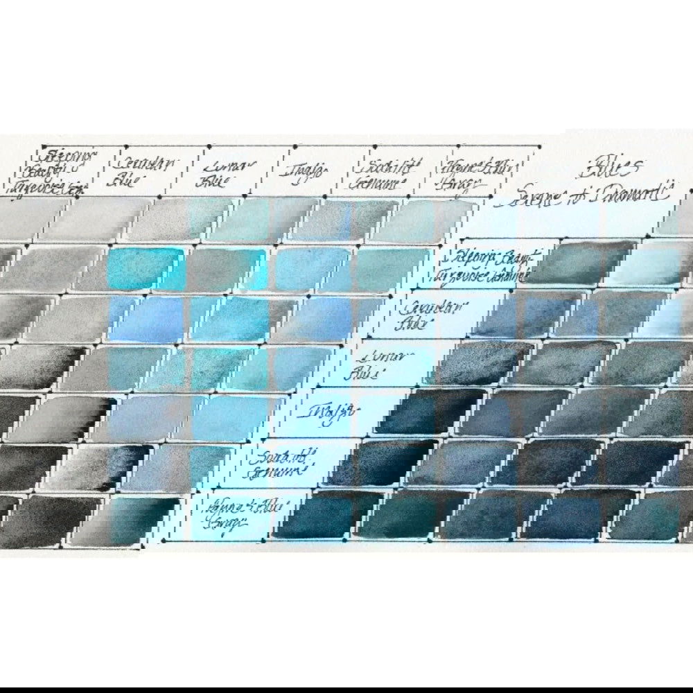 Daniel Smith Watercolour Half Pan Set of 6 - Blues