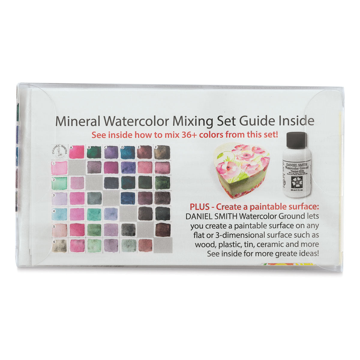 Daniel Smith Watercolour Minerals Mixing Set of 6 x 5ml plus Ground