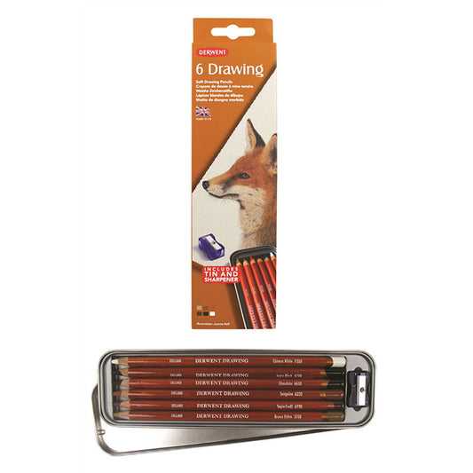 Derwent Drawing Pencil tin of 6 Default Title