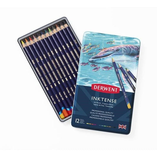 Derwent Inktense Pencil Tin of 12 Assorted Default Title